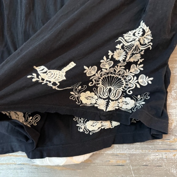 JWLA Johnny Was LA Black Embroidered Off The Shoulder Dress - Picture 3 of 5